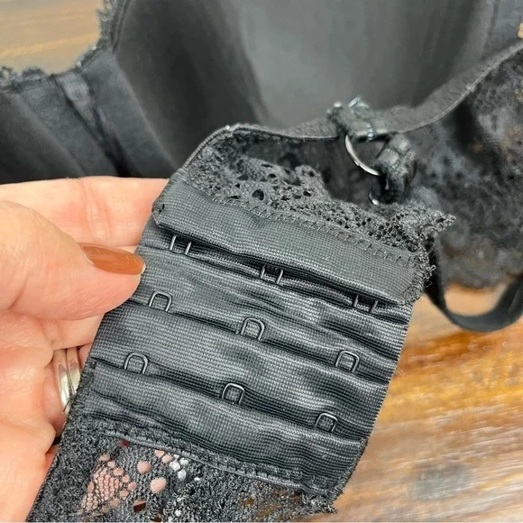 Auden Black Lace Underwire Bra. 36B #295 - Picture 7 of 7